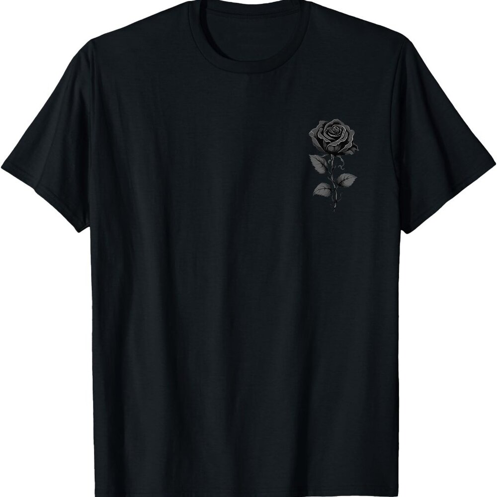 199 Flowers Black Rose Graphic T-Shirt, Small
